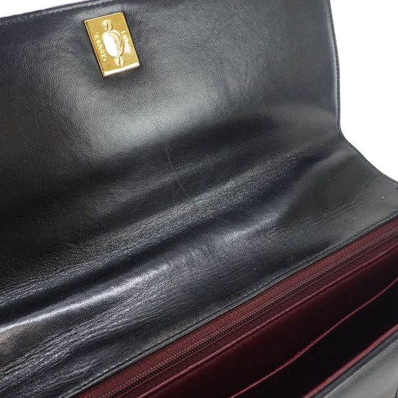 CHANEL Lambskin Mademoiselle Handbag Black With Gold Hardware - Picture 11 of 16